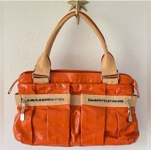 SEE BY CHLOE Patent Leather Orange Bag